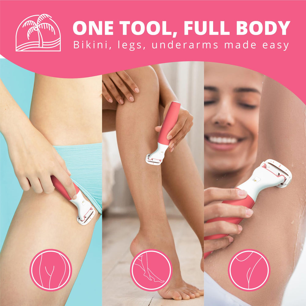 PalmPerfect Clio Trimmer for Women, Pubic Hair Electric Shaver for Grooming
