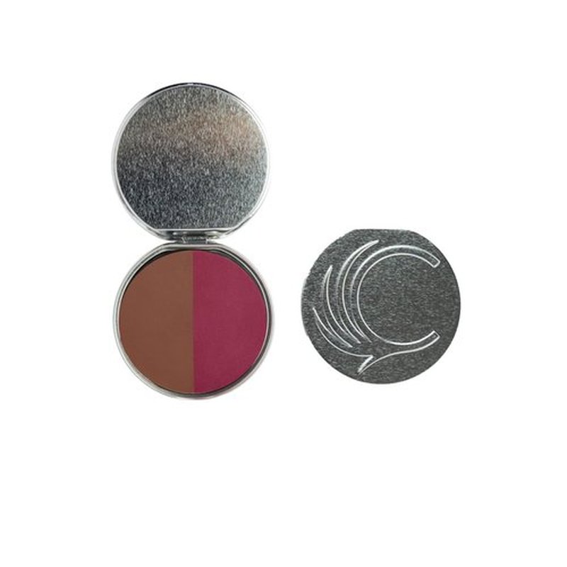 Cheekbone Balance Deep Blush/Bronzer - Talc-Free Multi-Use Compact with Soft-Matte Finish | 0.38 oz Vegan & Cruelty-Free
