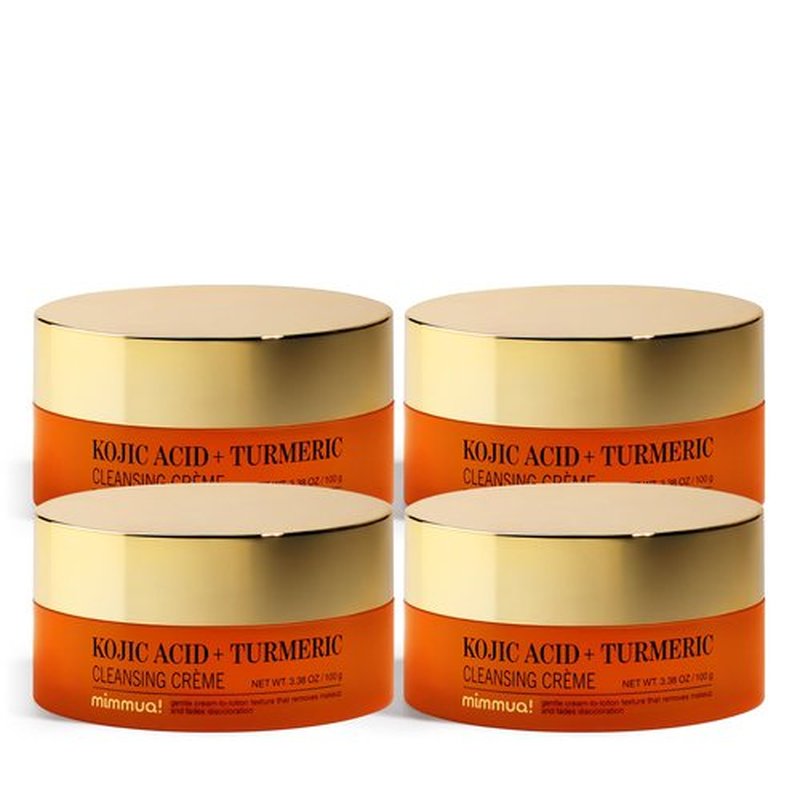mimmua! KOJIC ACID TURMERIC CLEANSING CREME| Balm to Oil Cleanser | Makeup Remover Cleansing Cream | No Eye Stinging | Helps Even Tone & Fade Hyperpigmentation w/Consistent Use 100ml / 3.38 Fl Oz