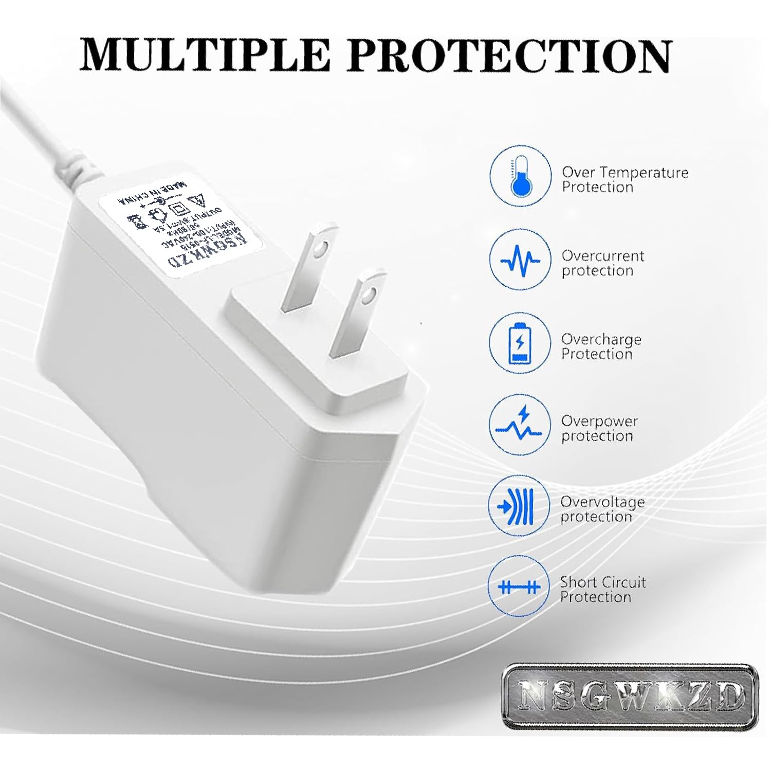 Adapter for Aura Carver AF900 AF100 Digital Picture Frame, 5V Charger Power Cord 10 ft