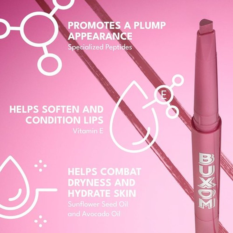BUXOM Power Line Lip Liner - Long Lasting, Waterproof & Moisturizing Formula with Peptides | Matte Finish