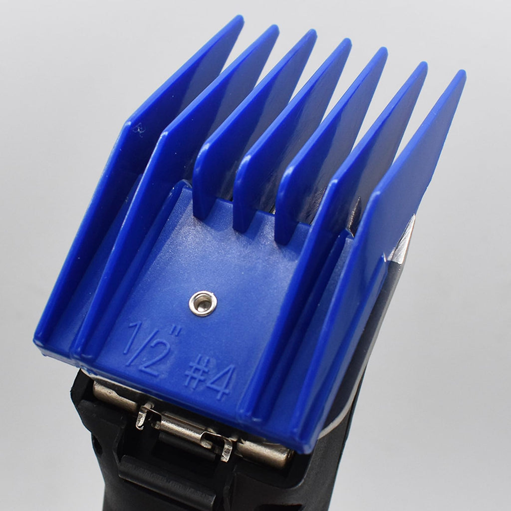 AIRERA Professional A5 Style Animal Hair Clipper Attachment Guard Guide Cutting Combs 76926-900, Compatible with Oster Classic 76 A5 Andis AG BG Wahl KM Pet Groomers (Navy, #4-1/2")