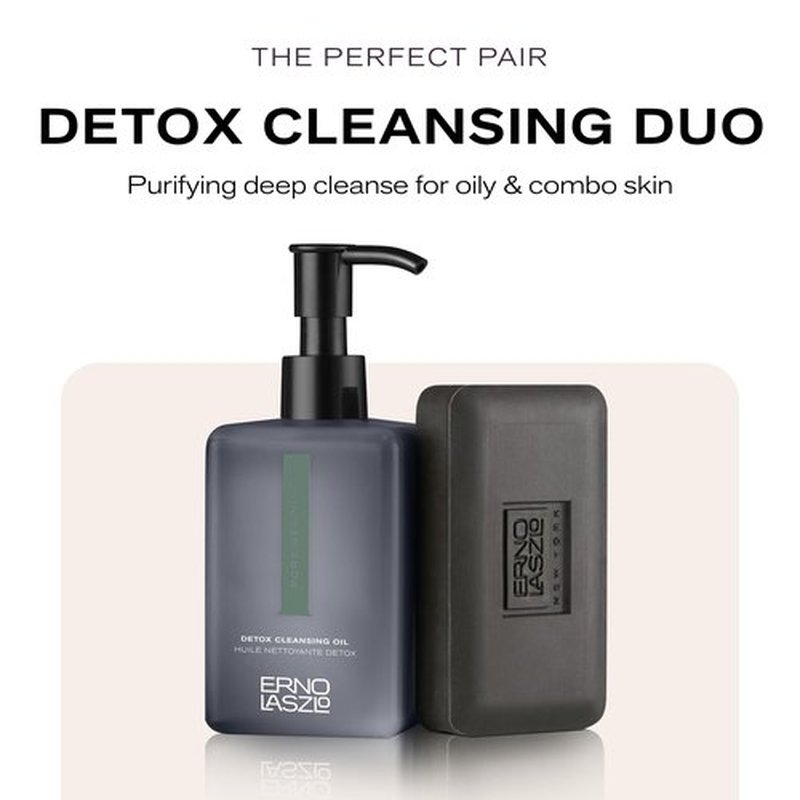 Erno Laszlo Sea Mud Deep Cleansing Face Wash Bar, Detox Charcoal Soap Bar with Dead Sea Mud, Removes Excess Oil, Unclogs Pores, Gently Exfoliates & Purifies Skin, For Oily, Blemish-Prone Skin, 3.4 oz