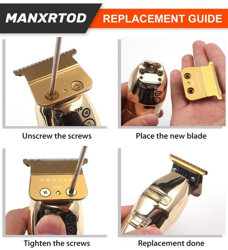 BaBylissPRO FXGOLD 2.0 Replacement Blade - Ultra Precise DLC Blades for FX787 & FX726 Trimmers