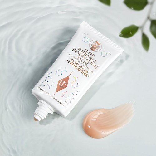 Charlotte Tilbury Super Radiance Face Exfoliator - Gentle Exfoliating Mask with Salicylic & Glycolic Acid | Refines Pores & Boosts Glow