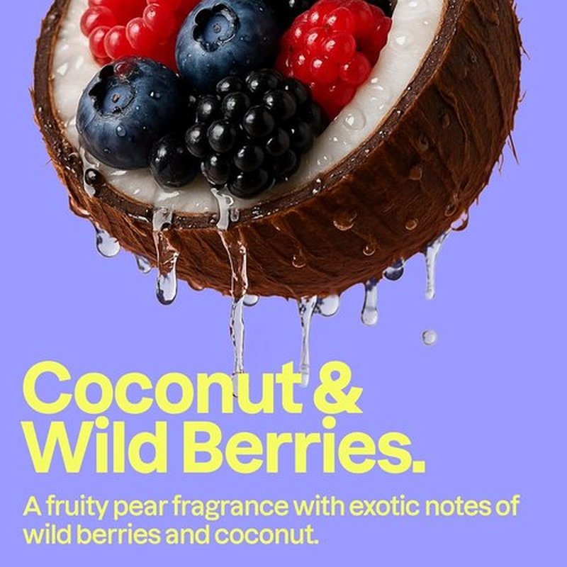 ATTITUDE Liquid Hand Soap - EWG Verified, Vegan & Plant-Based - Coconut & Wild Berries, 16 Fl Oz