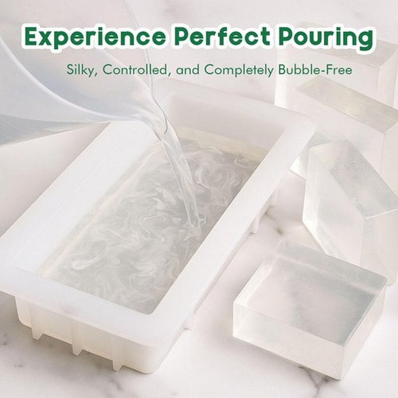 EDSRDRUS 10lb Unscented Melt and Pour Soap Base, Fragrance-Free Glycerin Soap Making Supplies for DIY Crafting – Smooth Melt, Rich Lather, Moisturizing (Transparent, 10 Pound)