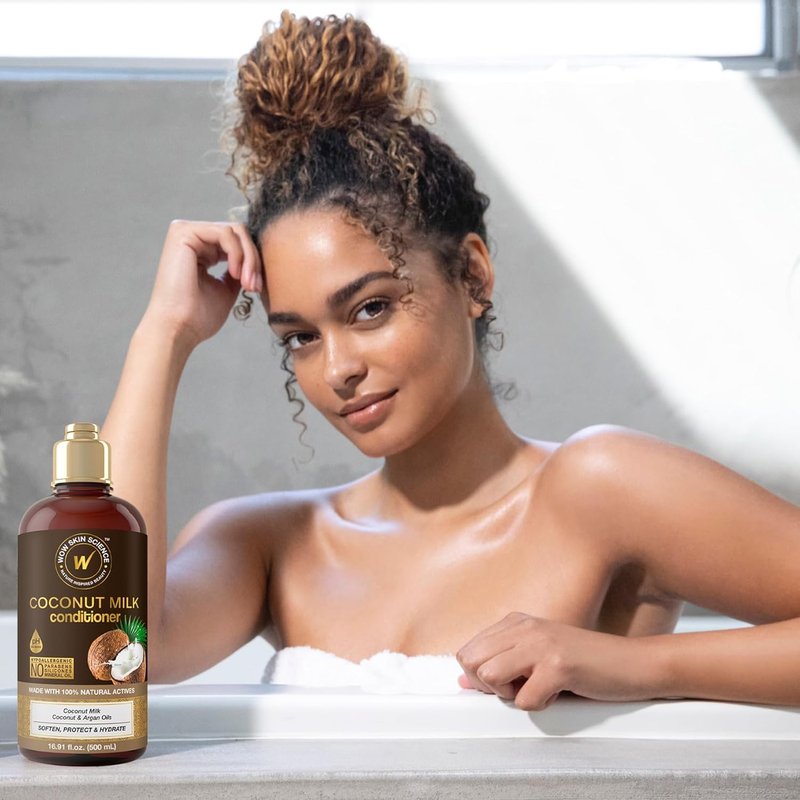 WOW Skin Science Coconut Milk Conditioner - Nourishing Formula for Soft, Silky Hair | 16.9 oz