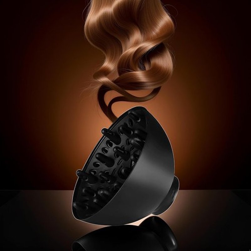 Skiennix Universal Hair Dryer Diffuser - Adaptable Design for Curly Hair Care | Black