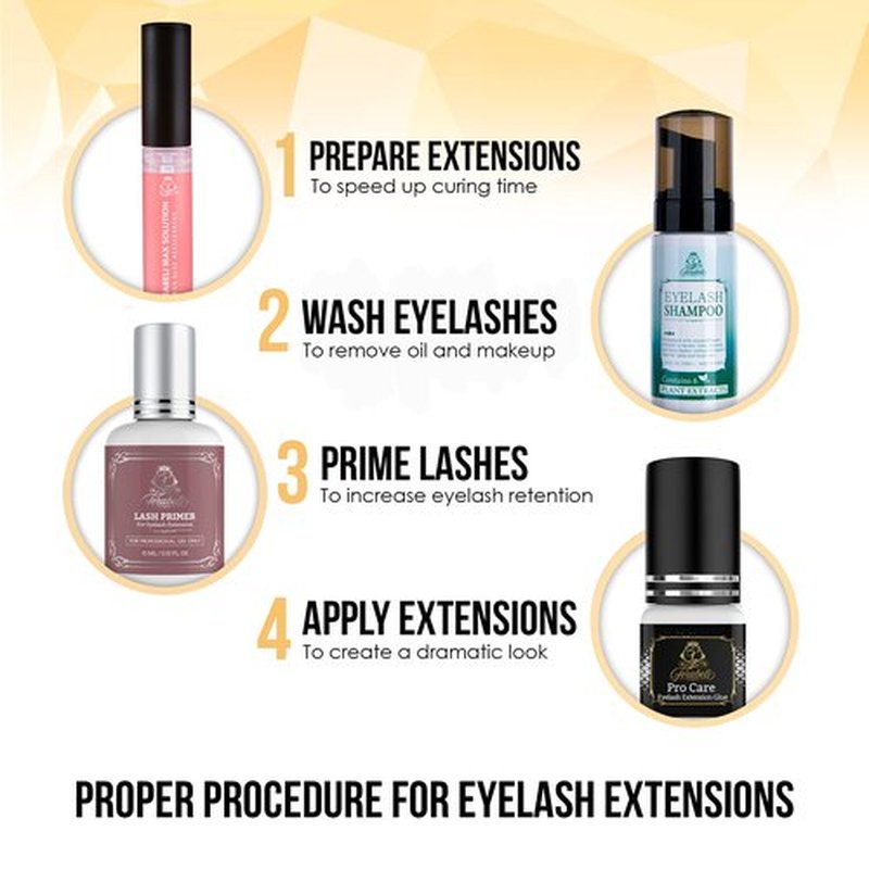 Forabeli Lash Shampoo 50ml with Brush and Wand - Eyelash Extension Cleanser, Eyelid Foaming Wash, Gentle Foam, Remove Oils and Makeup