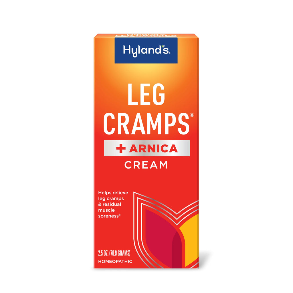 Hyland's Leg Cramps + Arnica Cream Pain Relief Ointment, Natural Relief of Calf, Leg and Foot Cramp, 2.5 oz