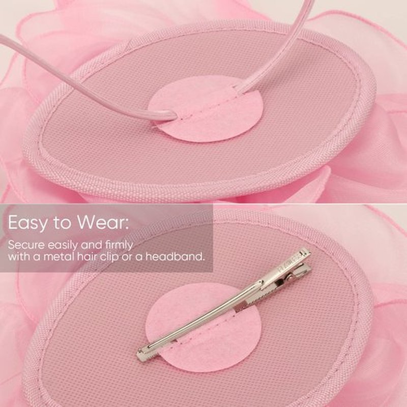 DRESHOW Fascinators Hat Tea Party Headwear Ribbons Feathers on a Headband and a Clip for Girls and Women
