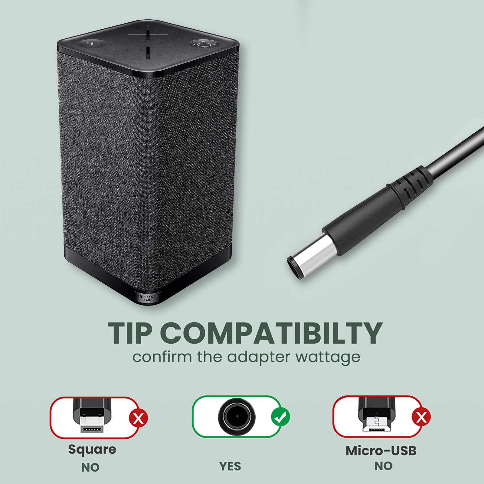 Eaneey 90W Charger Compatible with Ultimate Ears Hyperboom Speaker