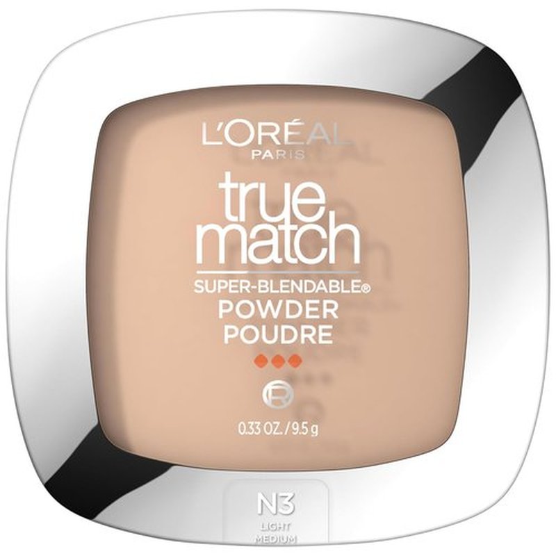 L'Oréal Paris True Match Powder - Natural Buff (N3) | 0.33 Oz Lightweight Finish