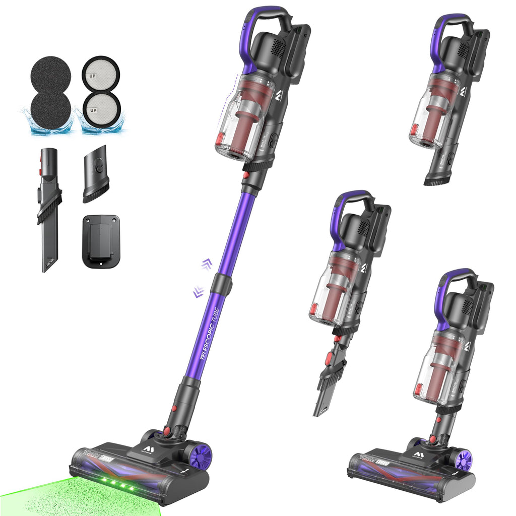 AlloyMove Cordless Vacuum Cleaner 45KPA/60MINS Stick Vacuum Cleaner for Home Use. Can be Used Upright. Rechargeable. Can be wall-Mounted. Suitable for Floors and Carpets.