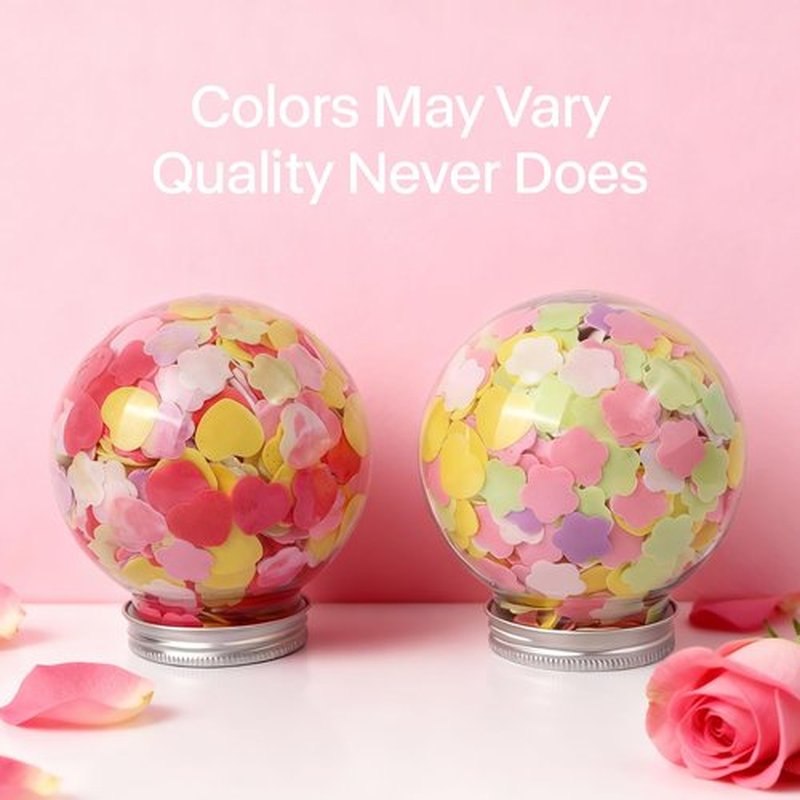BPRETTIER Colorful Soap Flowers Petals for Pedicure and Manicure, Quick Dissolve, Nice Smell, Deep Cleasing and Moisturizing, Gift Packaging Perfect for Girls Nail Spa Party Foot Soak (Ball Shape)