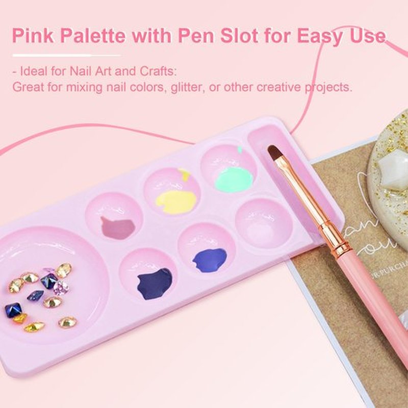 Honey Joy Nail Art Brushes Set Palette Holder Gel Polish Nail Art Design Pen Painting Tools Fingernail Brush Nail Cleaning Brush Nail Art Liner Brush and Nail Dotting Pen for Home DIY Salon-NAT260