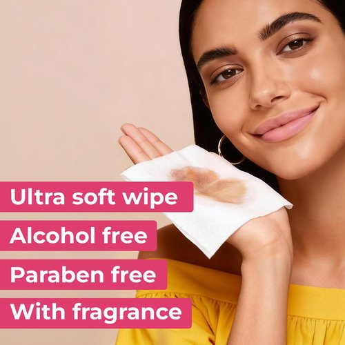 Impossibly Compact Travel Makeup Remover Wipes - 99% Water and Aloe - Ultra Soft, Safe for Sensitive Skin, Thick & Durable - Travel Essentials for Adults & Teens - Scented (8 Pack 48 Wipes)