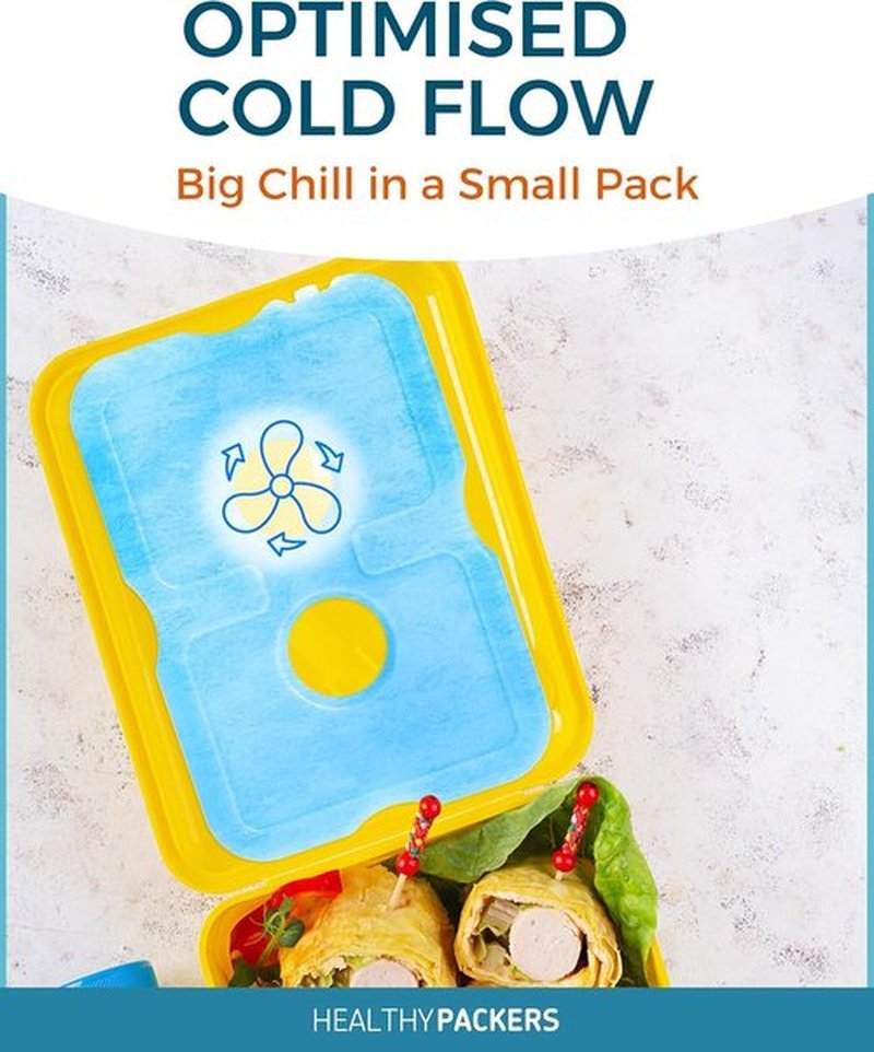 Healthy Packers Ice Packs - Long-Lasting Reusable Freezer Packs for Lunch Boxes & Coolers | Ideal for Beach, Camping & Fishing