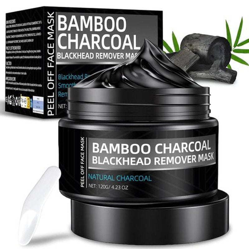Skiennix Charcoal Peel Off Mask - Deep Cleansing Blackhead Remover for Face & Nose, 4.23 OZ