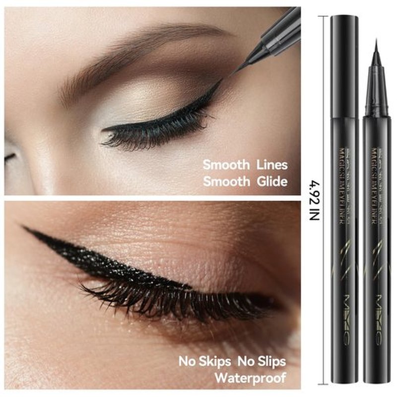 Eyebrow Pomade Pencil Liner Kit for Eyebrows Makeup with Waterproof Eyebrow Pencil, Eyeliner,Dual-ended Eyebrow Brush and Waterproof Smudge-proof Eyebrow Pomade 7g-Black Brown