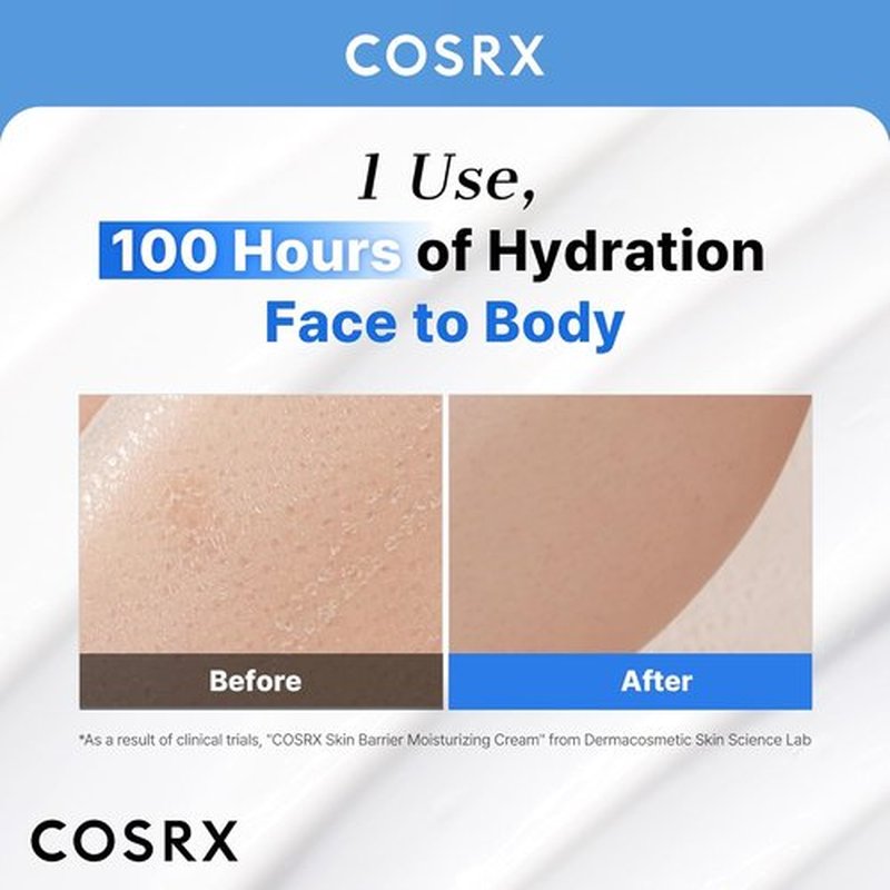 COSRX Skin Barrier Moisturizing Body Cream - 100-Hour Hydration for Extremely Dry Skin | Ceramide & Hyaluronic Acid | Unscented, Non-Greasy | 15.2 fl oz