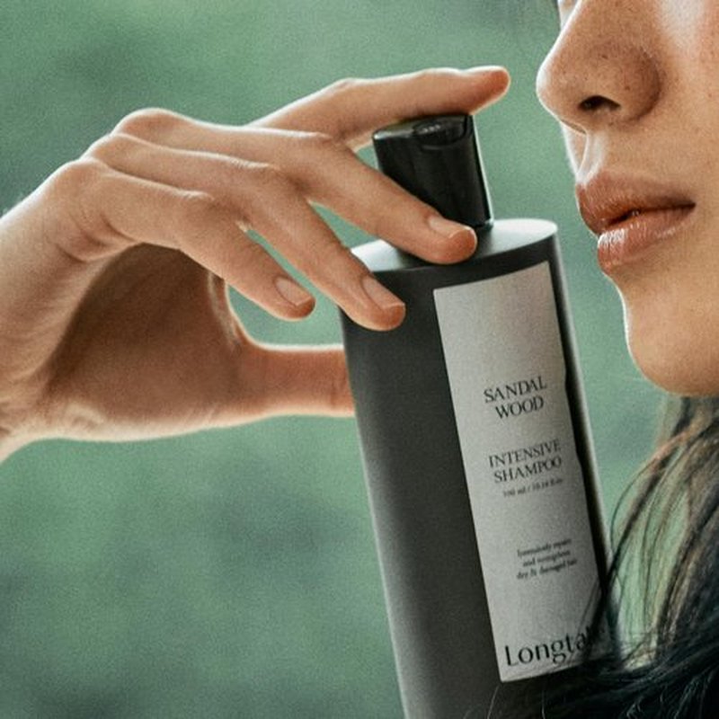 LONGTAKE Sandalwood Intensive Hair Perfume Clarifying Shampoo 10.1 Fl Oz, 300MLㅣVolumizingㅣAnti-frizzㅣImproves softnessㅣFor All Types
