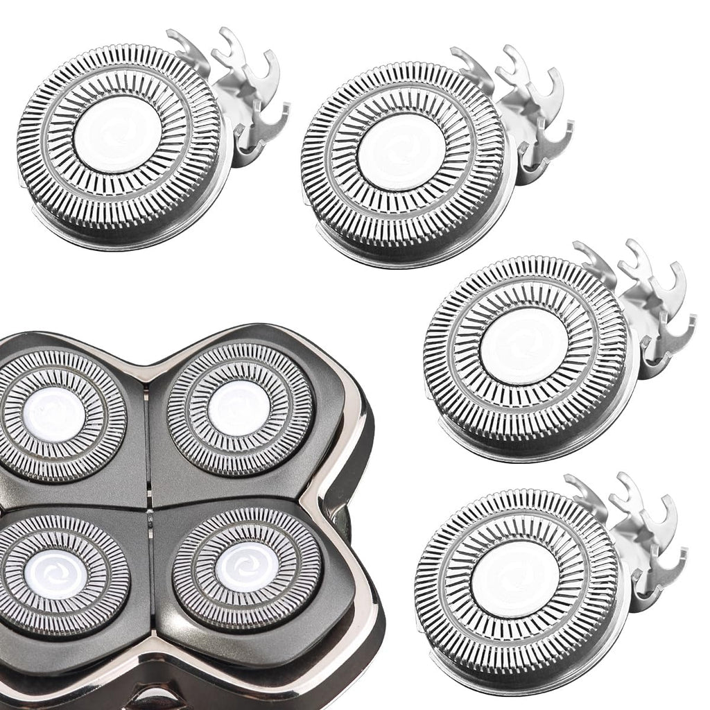 VRMETA 4 PCS Shaver Head Replacement Blades for Skull Pitbull Carver PRO 4 Electric Razor Replacement head