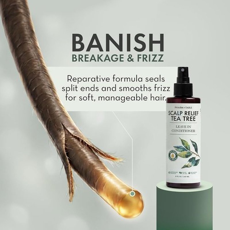 Regine Switzerland Leave-In Conditioner Spray - Tea Tree Scalp Treatment for Dandruff Relief | Hydrating Formula for Dry, Itchy Scalp