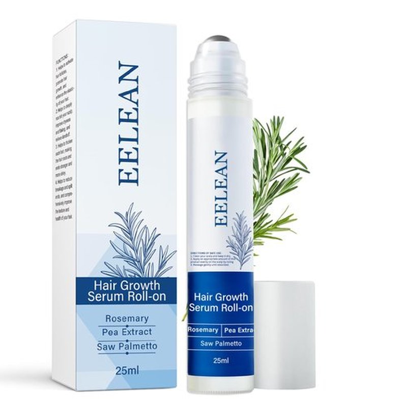 Hair Growth Serum Roll On 25ml, 3% Rosemary, 3% Redensyl & 2% Anagain, Reduce Hair Loss and Promote Hair Density (0.84 Fl Oz (Pack of 1), 3% Rosemary)