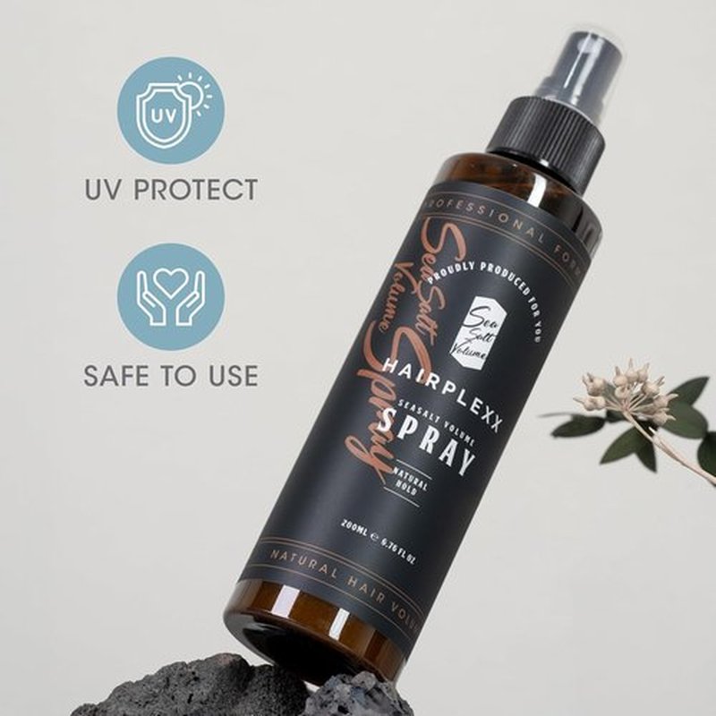 Hairplexx Sea Salt Volume Hair Spray - Natural Thickening & Volumizing Formula | Paraben-Free, 6.76 Fl Oz (Pack of 2)