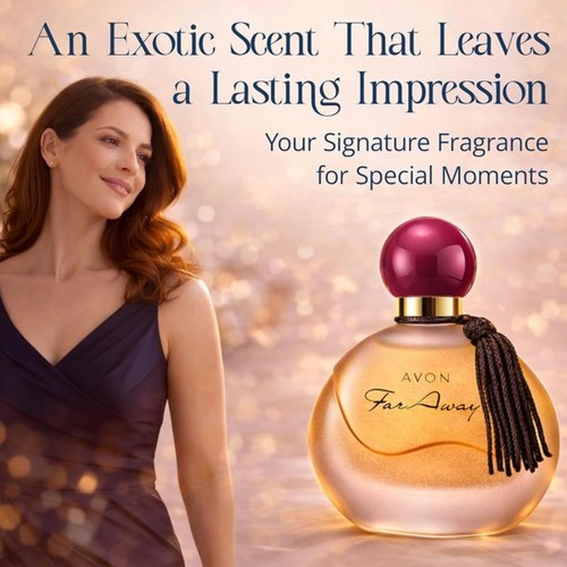 AVON Far Away Eau de Parfum for Women - Long-Lasting Amber Floral Scent - Elegant Travel Size 1.7 fl oz
