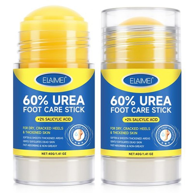 NIFEISHI 60% Urea Cream with 2% Salicylic Acid,(2pcs) Urea Foot Cream Moisturizer for Dry Cracked Feet, Knees, Elbows, Hands, Maximum Strength Moisturizer, Callus Remover, Deep Hydration- 1.41oz