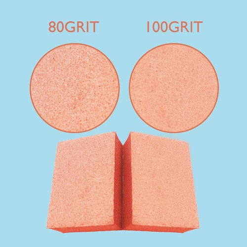 RED Nail Design Disposable Mini Nail Buffers - 1500 PCS, 80/100 Grit Single-Use Buffing Blocks for Natural & Acrylic Nails - Compact Nail Buffer Blocks for Manicure & Pedicure - for Home & Salon