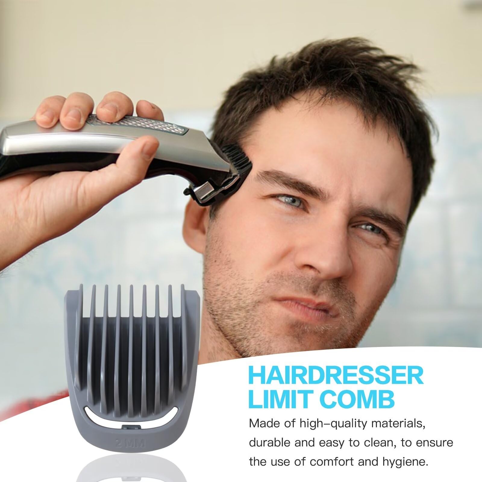 Zafina-UP For Philips Norelco Multigroom Trimmer Plastic Guide Comb 2mm