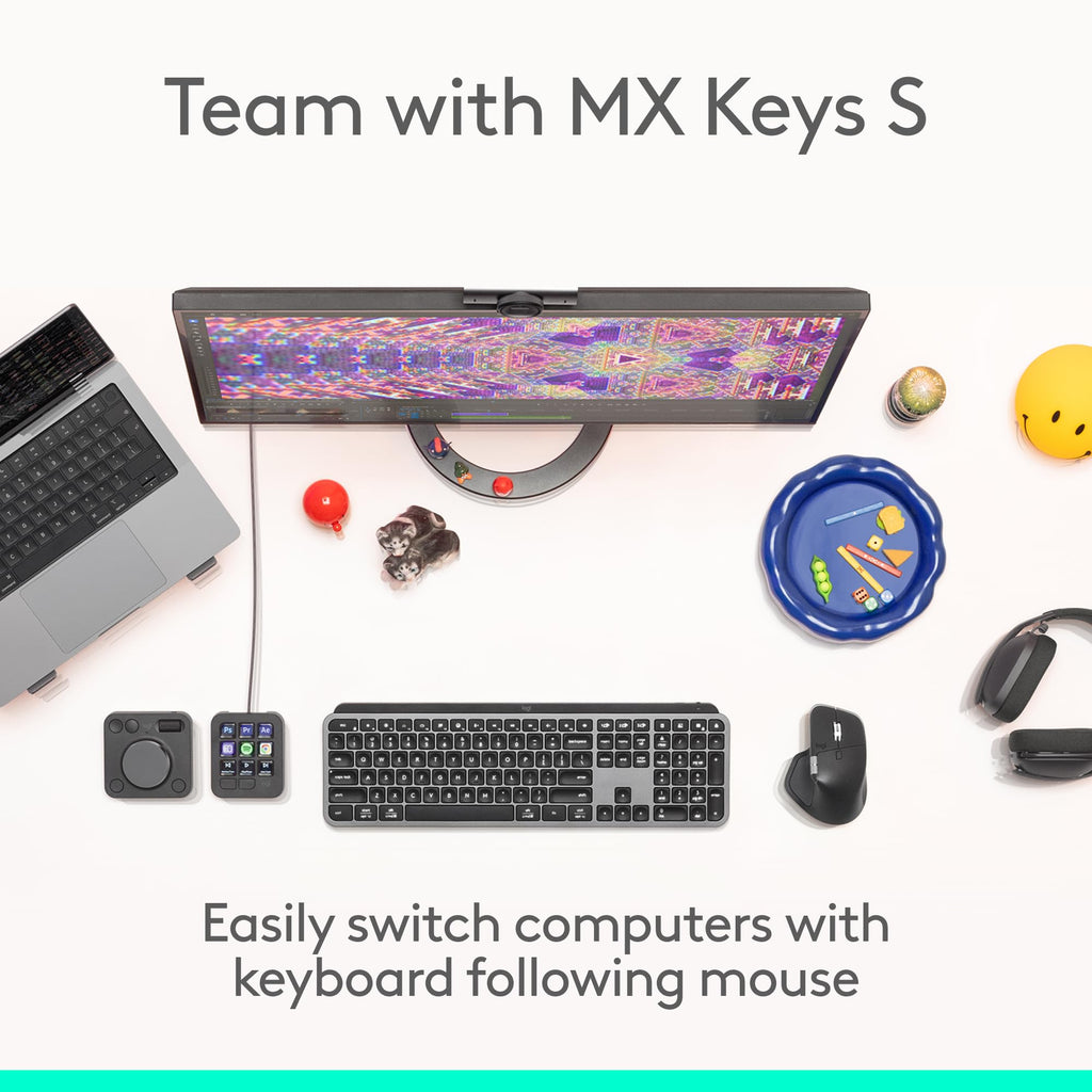 Logitech MX Master 4, Ergonomic Wireless Mouse with Advanced Performance Haptic Feedback, Ultra-Fast Scrolling, USB-C Charging, Bluetooth, Windows, MacOS - Graphite