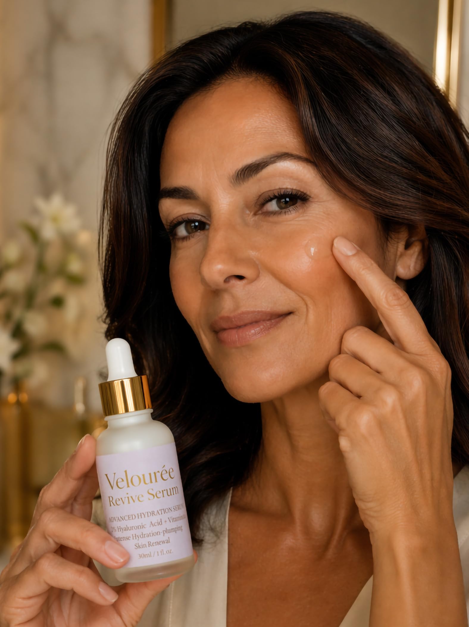 Hyaluronic Acid 2% + B5 (with Ceramides), Multi-Depth Hydration Serum for Plumper, Smoother Skin. Revive by Velourée