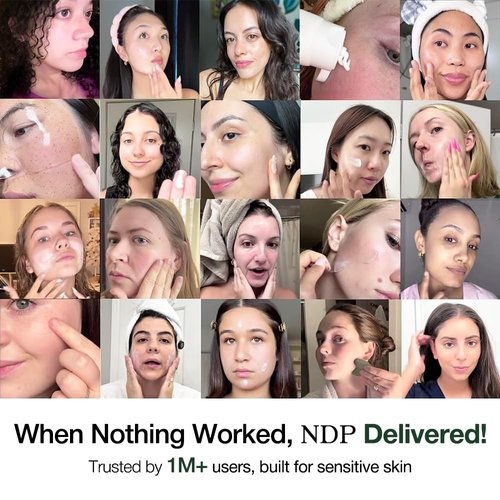 NDP Collagen Cica Cooling Hydrogel Face Mask - Soothing Ice Mask for Puffiness Relief | Vegan Collagen & Centella (4 Sheets)