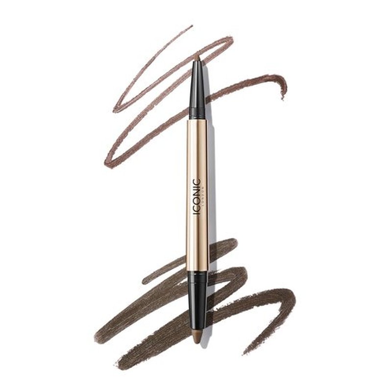 ICONIC LONDON Smokey Eye Duo Eyeliner - Creamy 2-in-1 Crayon, Water Resistant & Vegan Makeup