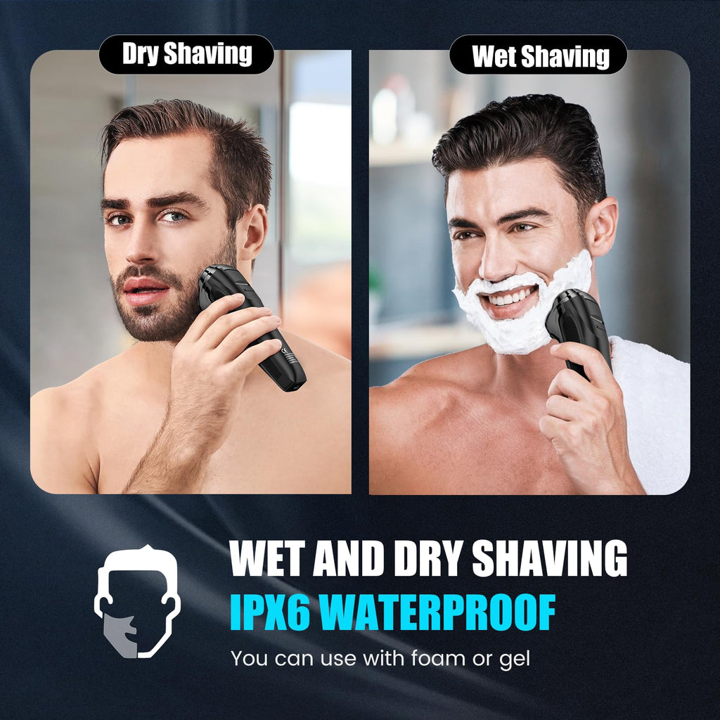 Brightup Electric Razor for Men Face, Wet & Dry Electric Shaver for Men