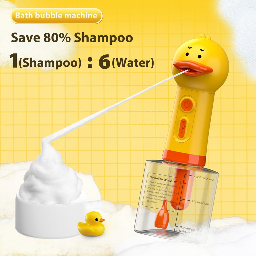 NRYDEPET Electric Dog Shampoo Dispenser & Foam Sprayer – Automatic Dog Soap Dispenser, Rechargeable Dog Shampoo Foamer, IPX7 Waterproof Pet Bath Supplies for Dogs, Cats & Puppies