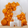PartyWoo Burnt Orange Balloons - 140-Piece Terracotta Fall Balloon Arch Kit | 18", 12", 10", 5" Sizes