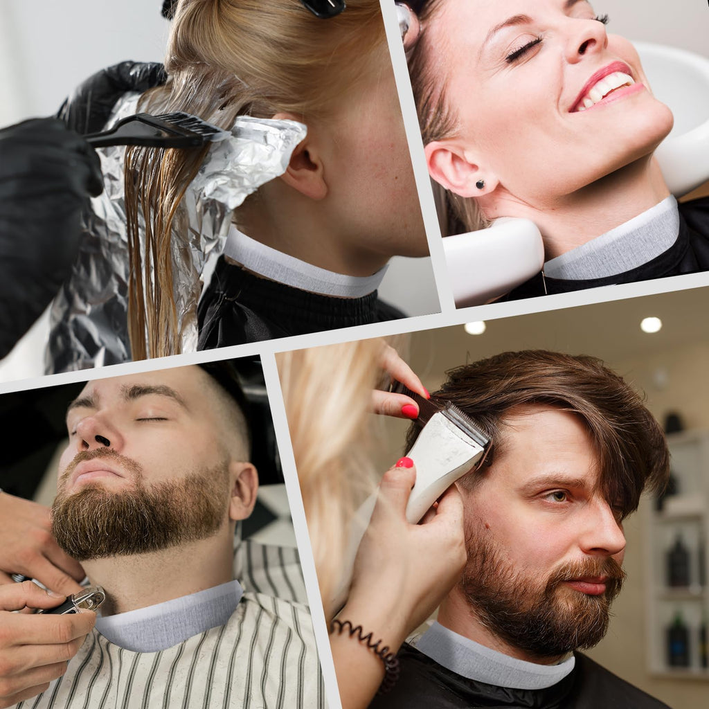 woonfond Disposable Barber Paper Neck Strips, Soft Stretchy Self-Adhesive Neck Strips for Hair Cutting, Barber Shop & Salon Supplies(1)
