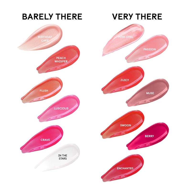 Winky Lux Birthday Cake Barely There Sheer Tinted Lip Oil – Hydrating, Shimmery Gloss, Non-Sticky, Long-Lasting Balm with Jojoba Oil & Vanilla Scent