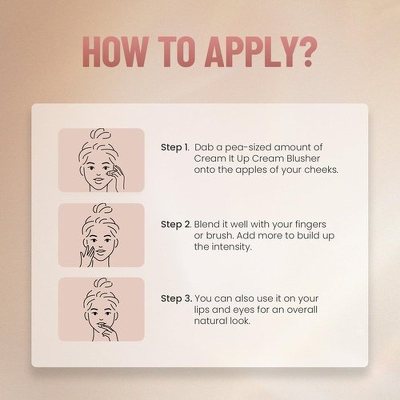 Swiss Beauty Cream It Up Blusher | Highly Pigmented | Long-lasting | Buildable & Blendable | All Skin Types | Shade - Copper Cheeks, 10ml
