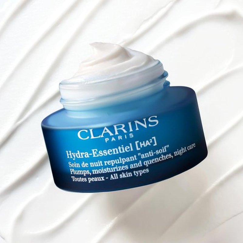 Clarins Hydra-Essentiel Night Cream - Intense Hydrating Moisturizer for Plumper Skin | 1.7 Oz