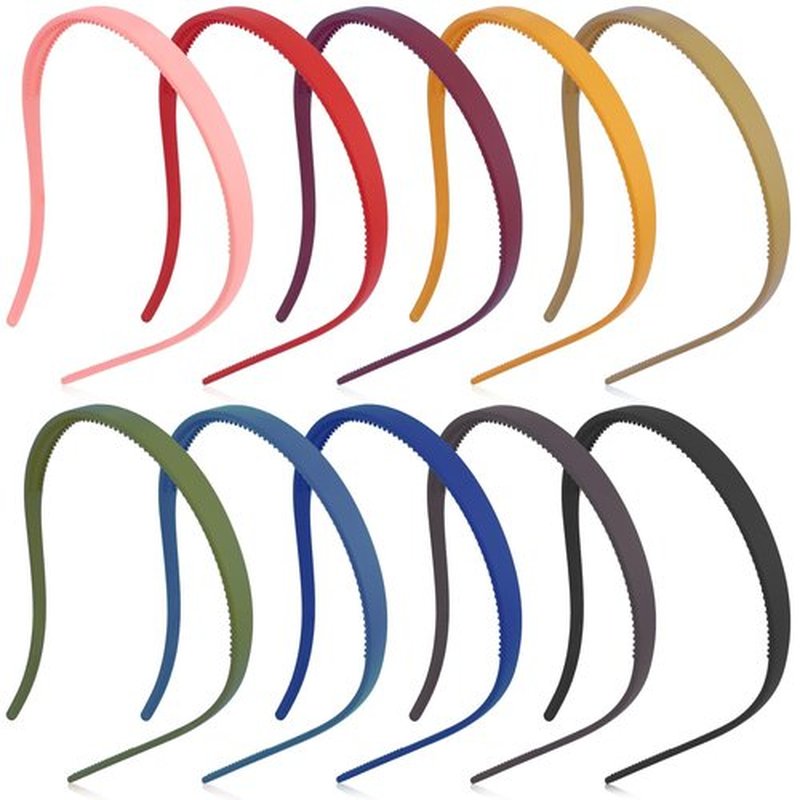 TOBATOBA Headbands for Glasses Wearers 10Pcs Sunglasses Square Headband for Women Girls, No Headache Pressure Comfortable Head Bands for Women's Hair, Non Slip Fashion Hair Accessories