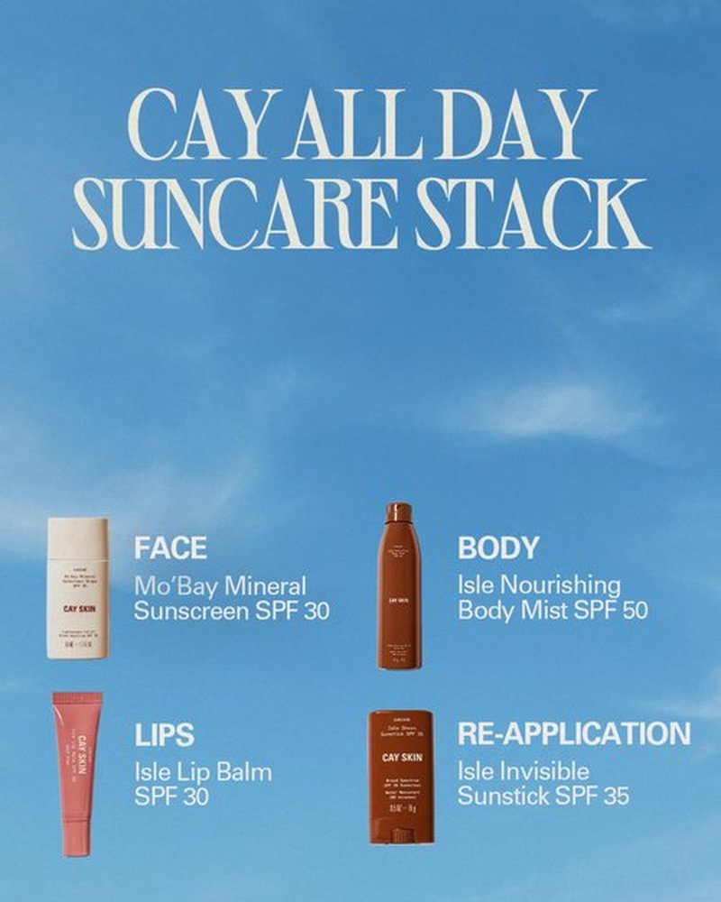 Cay Skin Mo'Bay Mineral Sunscreen Drops SPF 30 – Broad Spectrum Face Sunscreen & Makeup Primer w/Sea Moss – Lightweight, Moisturizing Reef Safe Lotion with Natural Finish for All Skin Types – 1.7 oz.