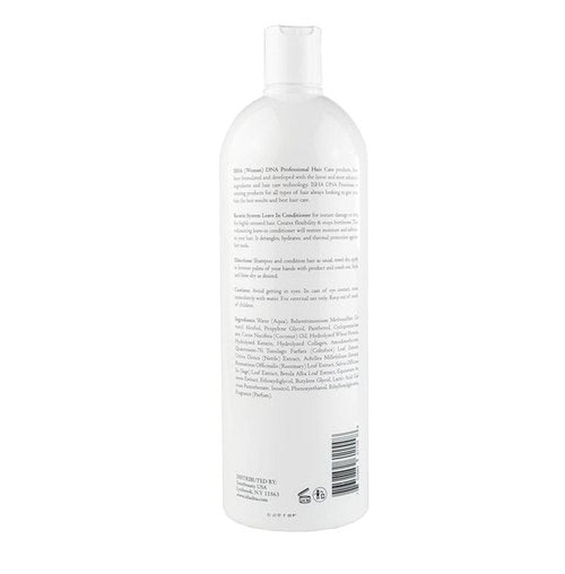 **Keratin Treatment System Leave-In Conditioner - Sulfate-Free Daily Damage Control - Coconut & Argan Oil Infused (32 Fl oz)**