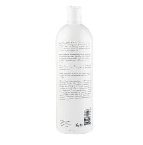 **Keratin Treatment System Leave-In Conditioner - Sulfate-Free Daily Damage Control - Coconut & Argan Oil Infused (32 Fl oz)**